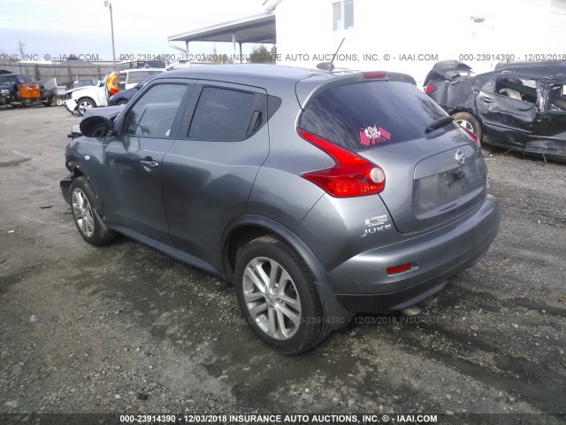 JN8AF5MR0CT117786 - 2012 NISSAN JUKE S/SV/SL GRAY photo 3