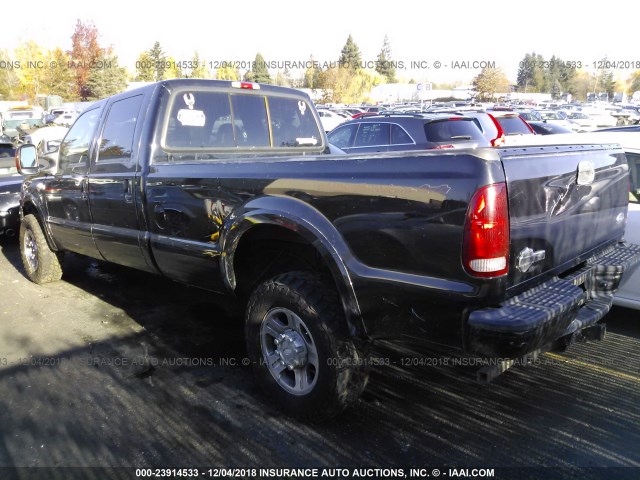 1FTWW31P45EB43274 - 2005 FORD F350 SRW SUPER DUTY BLACK photo 3