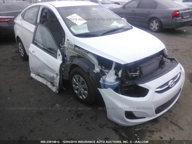 KMHCT4AE8HU377911 - 2017 HYUNDAI ACCENT SE WHITE photo 6