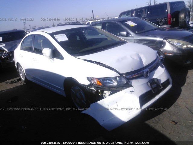 JHMFA36268S024514 - 2008 HONDA CIVIC HYBRID WHITE photo 1