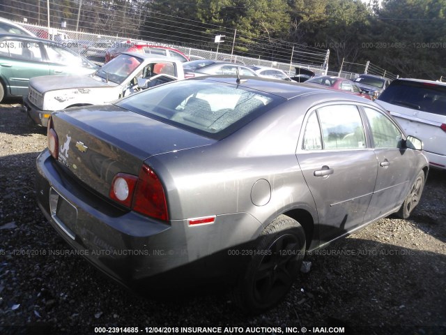 1G1ZC5EB4AF292605 - 2010 CHEVROLET MALIBU 1LT 灰色 照片 4