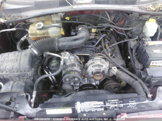 1J4GL38K15W644733 - 2005 JEEP LIBERTY RENEGADE RED photo 10