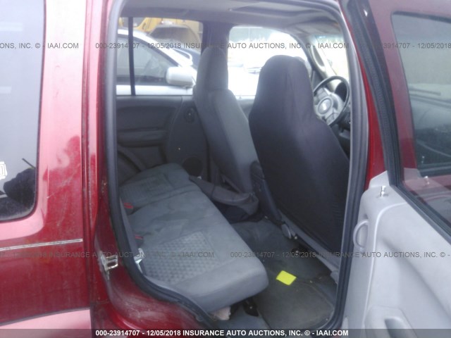 1J4GL38K15W644733 - 2005 JEEP LIBERTY RENEGADE RED photo 8