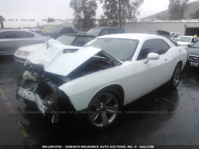 2C3CDZAG8FH821390 - 2015 DODGE CHALLENGER SXT WHITE photo 2