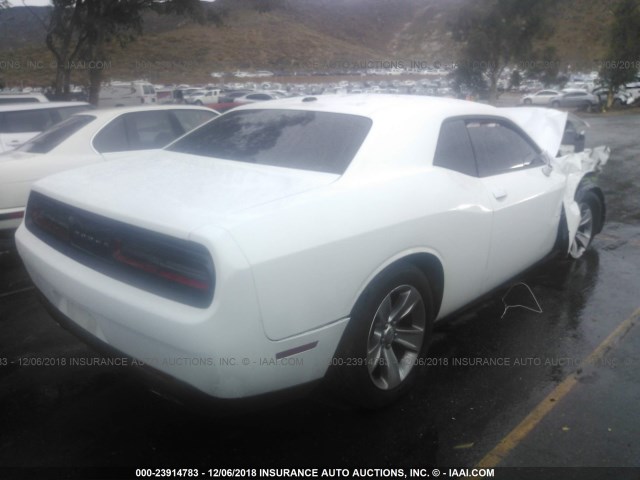 2C3CDZAG8FH821390 - 2015 DODGE CHALLENGER SXT WHITE photo 4