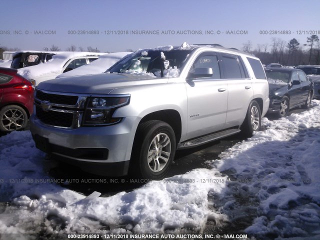 1GNSKBKC6GR181480 - 2016 CHEVROLET TAHOE SILVER photo 2