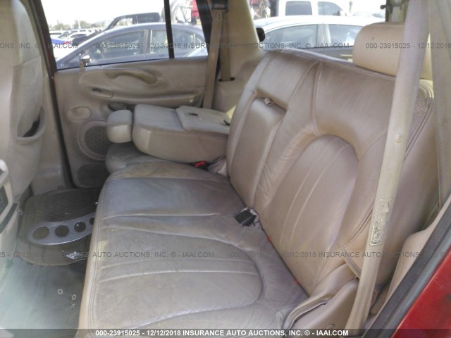 1FMRU17L22LA82411 - 2002 FORD EXPEDITION EDDIE BAUER RED photo 8