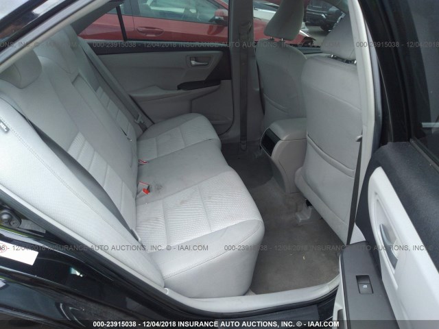 4T1BF1FK1GU142832 - 2016 TOYOTA CAMRY LE/XLE/SE/XSE BLACK photo 8