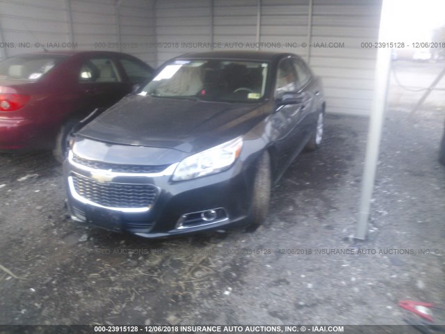 1G11H5SL4EF262425 - 2014 CHEVROLET MALIBU LTZ GRAY photo 2