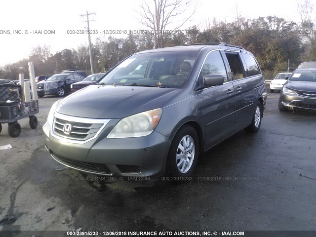 5FNRL38648B075340 - 2008 HONDA ODYSSEY EXL GRAY photo 2