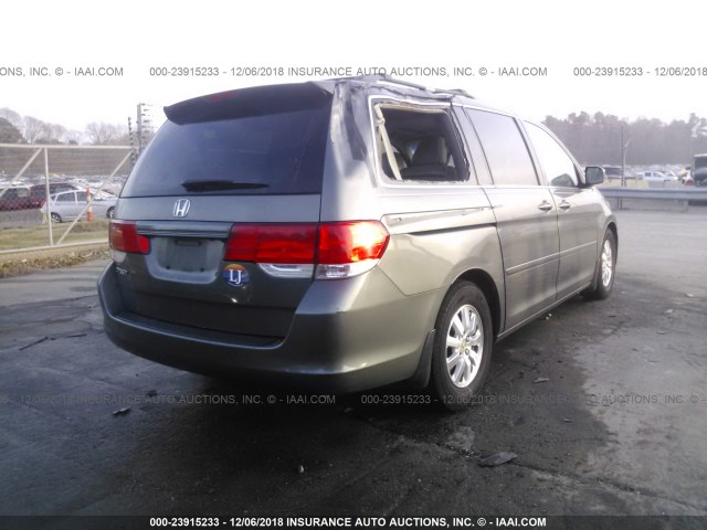 5FNRL38648B075340 - 2008 HONDA ODYSSEY EXL GRAY photo 4