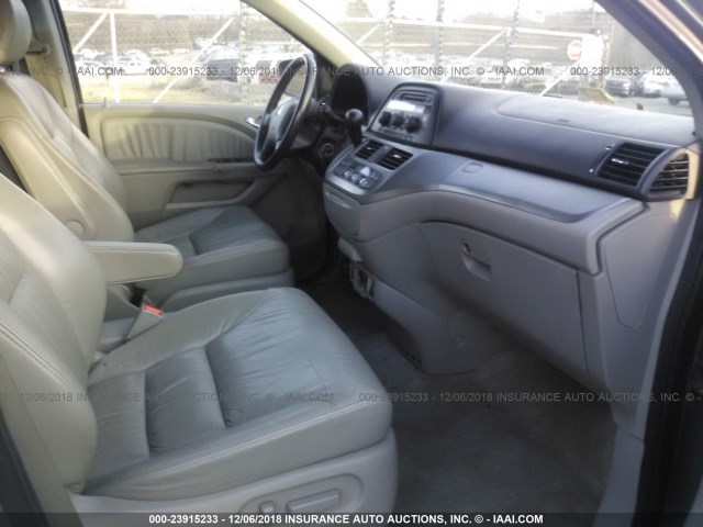 5FNRL38648B075340 - 2008 HONDA ODYSSEY EXL GRAY photo 5