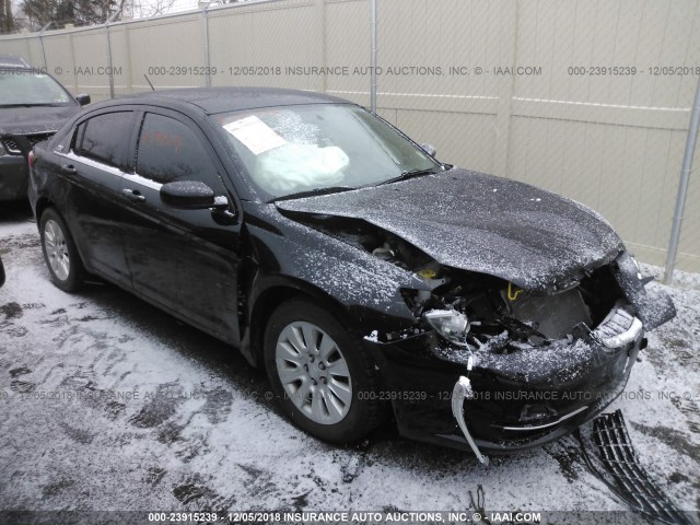 1C3CCBAB1CN282449 - 2012 CHRYSLER 200 LX BLACK photo 1