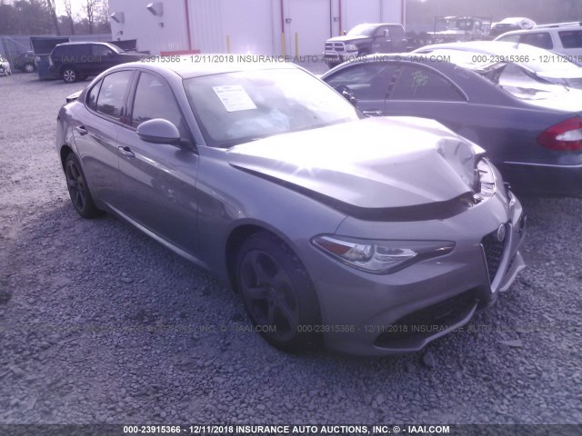 ZARFAEDN9J7579952 - 2018 ALFA ROMEO GIULIA Q4 GRAY photo 1