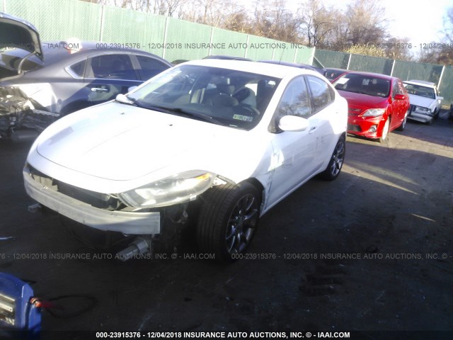 1C3CDFBA8DD329350 - 2013 DODGE DART SXT WHITE photo 2