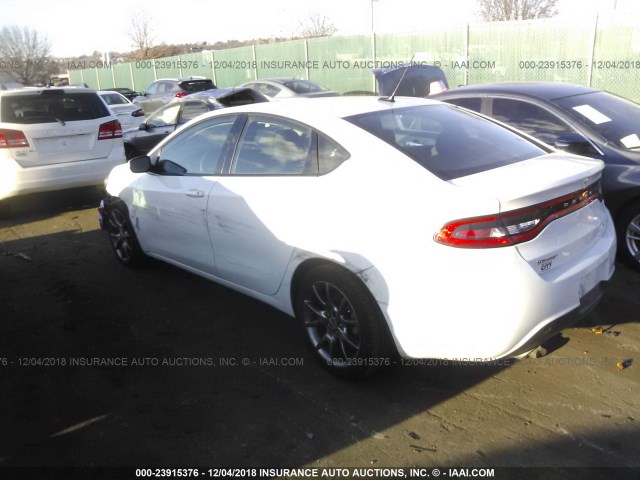 1C3CDFBA8DD329350 - 2013 DODGE DART SXT WHITE photo 3