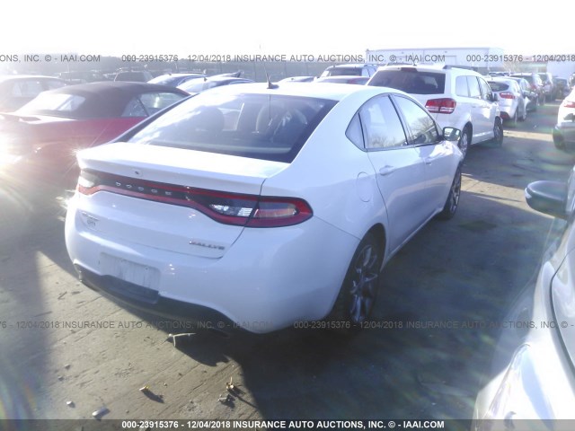 1C3CDFBA8DD329350 - 2013 DODGE DART SXT WHITE photo 4