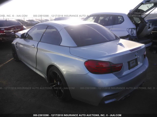WBS3U9C53GP969198 - 2016 BMW M4 SILVER photo 3