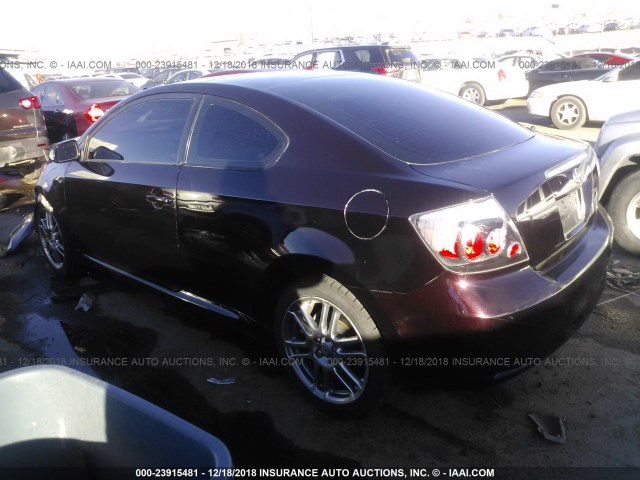 JTKDE167980245252 - 2008 TOYOTA SCION TC მუქწითელი ფოტო 3