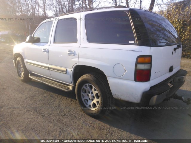 1GNEK13TX4R148371 - 2004 CHEVROLET TAHOE K1500 WHITE photo 3