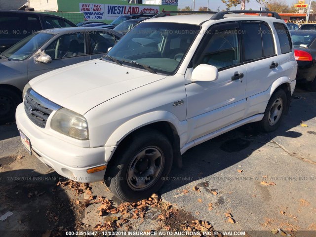 JS3TD62V424151871 - 2002 SUZUKI GRAND VITARA JLX/LIMITED WHITE photo 2