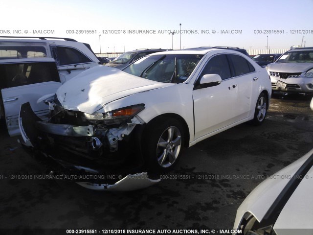 JH4CU2F69CC002551 - 2012 ACURA TSX TECH WHITE photo 2