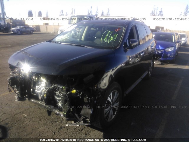 5N1DR2MN1HC688010 - 2017 NISSAN PATHFINDER S/SV/SL/PLATINUM BLACK photo 2