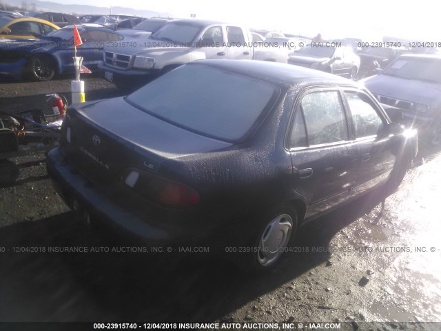 1NXBR18EXWZ008110 - 1998 TOYOTA COROLLA VE/CE/LE GREEN photo 4