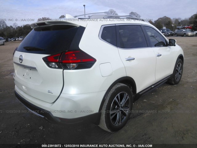 5N1AT2MT1HC748600 - 2017 NISSAN ROGUE S/SL WHITE photo 4