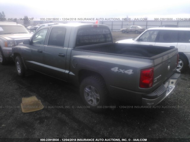 1D7HW48N96S698863 - 2006 DODGE DAKOTA QUAD SLT GRAY photo 3