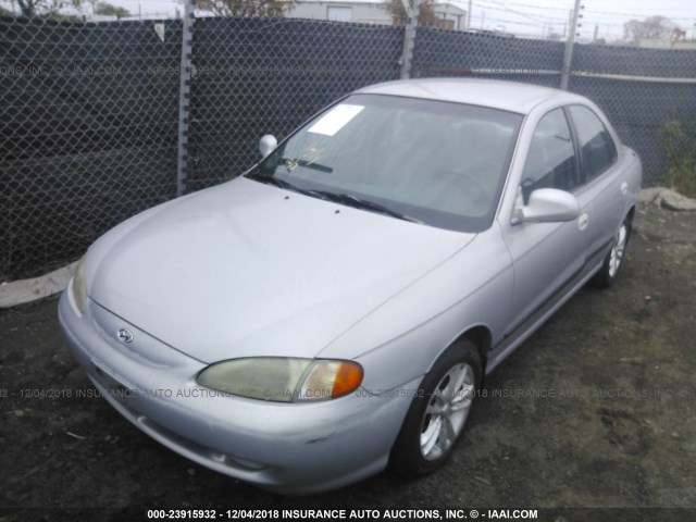 KMHJF34M8WU675447 - 1998 HYUNDAI ELANTRA GLS SILVER photo 2