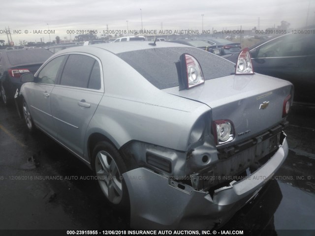 1G1ZB5EB0AF303361 - 2010 CHEVROLET MALIBU LS SILVER photo 3