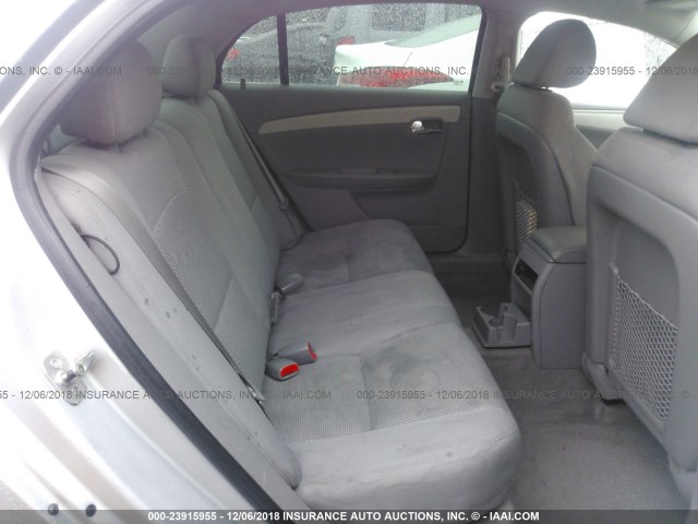 1G1ZB5EB0AF303361 - 2010 CHEVROLET MALIBU LS SILVER photo 8
