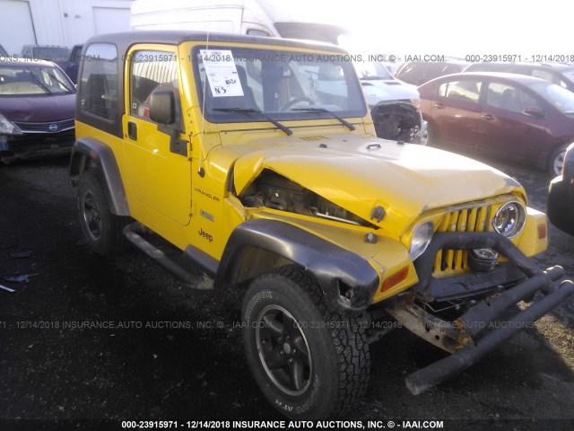 1J4FA39S84P736351 - 2004 JEEP WRANGLER X YELLOW photo 1