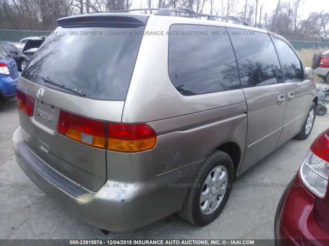 5FNRL18993B041109 - 2003 HONDA ODYSSEY EXL GOLD photo 4