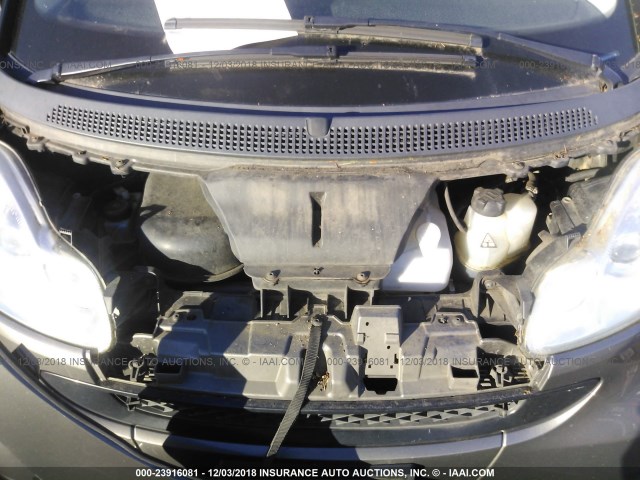 WMEEJ31X19K231735 - 2009 SMART FORTWO PURE/PASSION SILVER photo 10