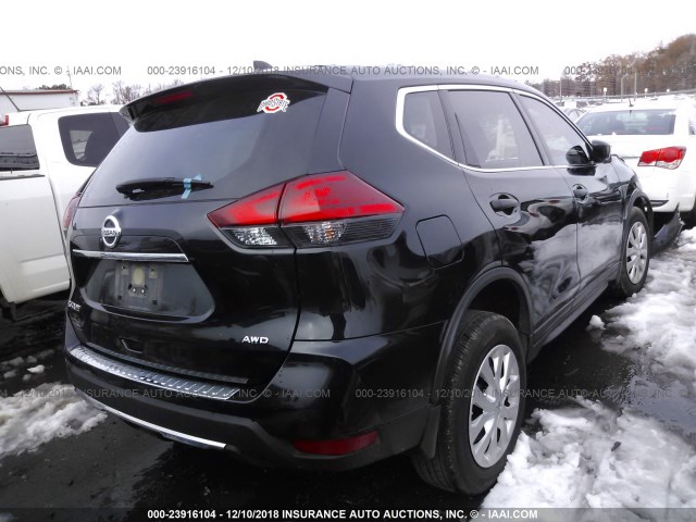 JN8AT2MV6HW020862 - 2017 NISSAN ROGUE S/SL/SV BLACK photo 4