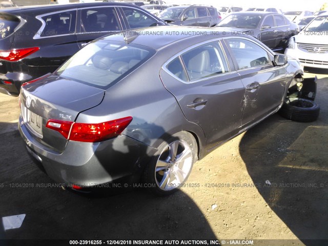 19VDE1F36EE010906 - 2014 ACURA ILX 20 GRAY photo 4