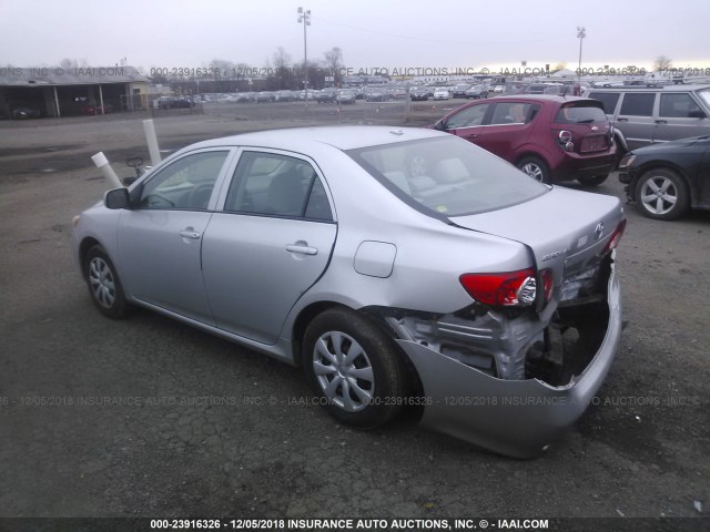 2T1BU4EE4AC275533 - 2010 TOYOTA COROLLA S/LE/XLE SILVER photo 3