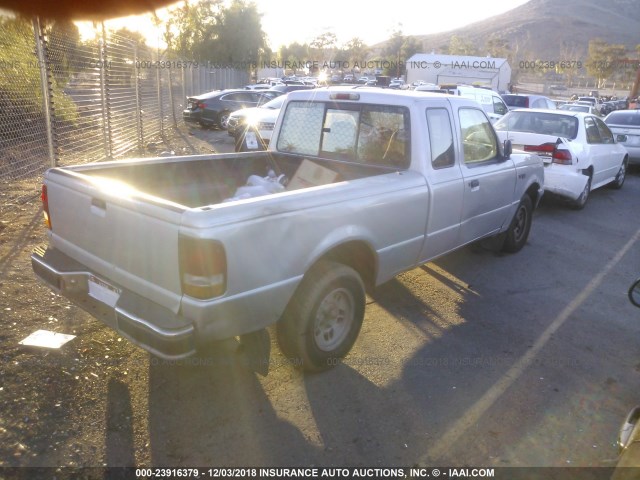 1FTCR14U3TPB38438 - 1996 FORD RANGER SUPER CAB SILVER photo 4