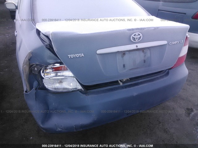 4T1BE32K74U906697 - 2004 TOYOTA CAMRY LE/XLE/SE Light Blue photo 6