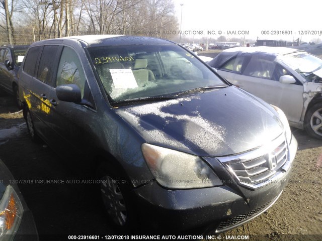 5FNRL3H27AB079319 - 2010 HONDA ODYSSEY LX GRAY photo 1