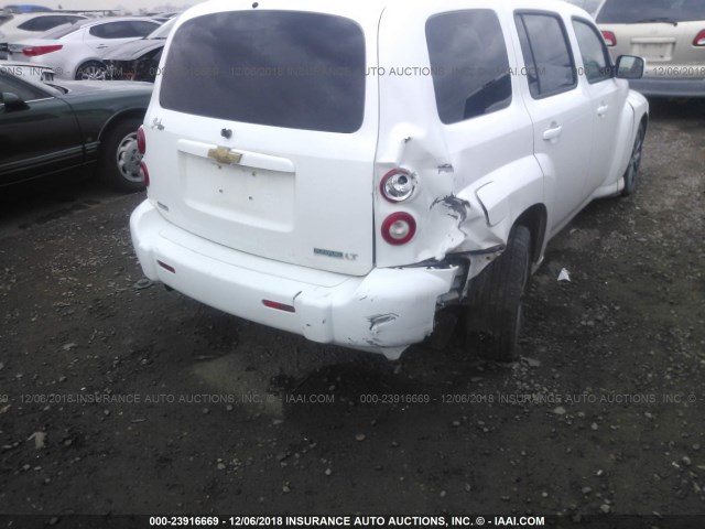 3GNBABFWXBS534199 - 2011 CHEVROLET HHR LT WHITE photo 6