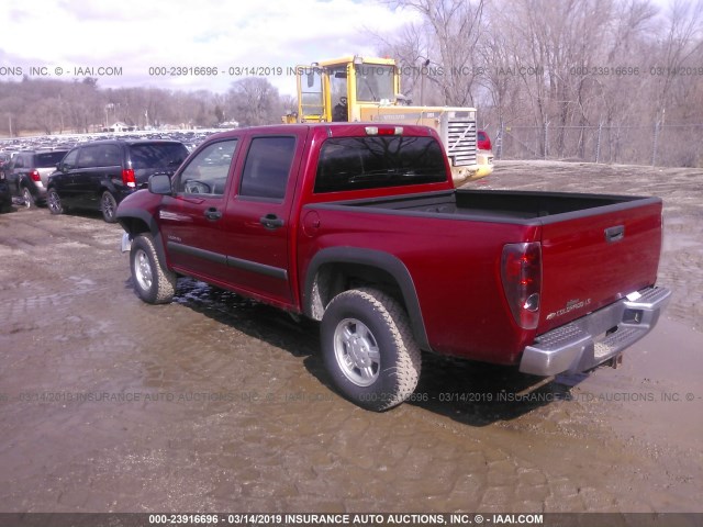 1GCDT138458214269 - 2005 CHEVROLET COLORADO BURGUNDY photo 3