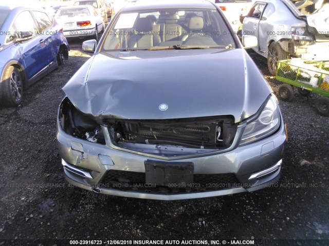 WDDGF4HB0CR218875 - 2012 MERCEDES-BENZ C 250 GRAY photo 6