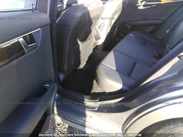 WDDGF4HB0CR218875 - 2012 MERCEDES-BENZ C 250 GRAY photo 8