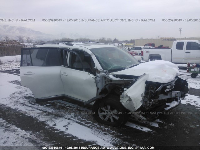 5TDBK3EH3CS171040 - 2012 TOYOTA HIGHLANDER SE WHITE photo 1