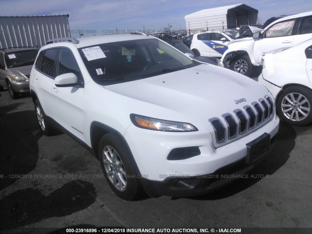 1C4PJLCB0FW706191 - 2015 JEEP CHEROKEE LATITUDE WHITE photo 1