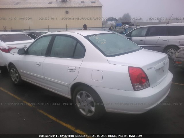 KMHDN46D46U317121 - 2006 HYUNDAI ELANTRA WHITE photo 3