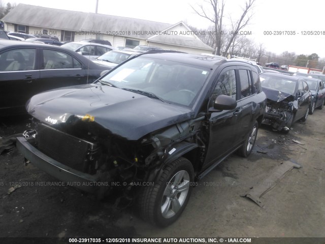 1C4NJDEB5DD218065 - 2013 JEEP COMPASS LATITUDE BLACK photo 2